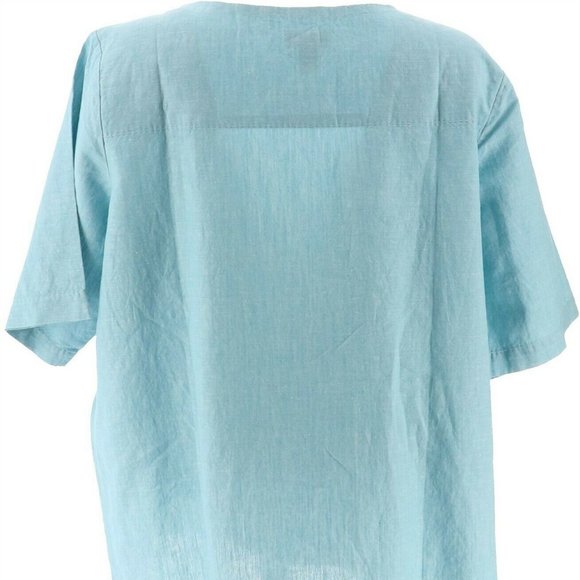 NWT MARTHA STEWART ZIPPER SHOULDER BLOUSE LARGE - Picture 7 of 11